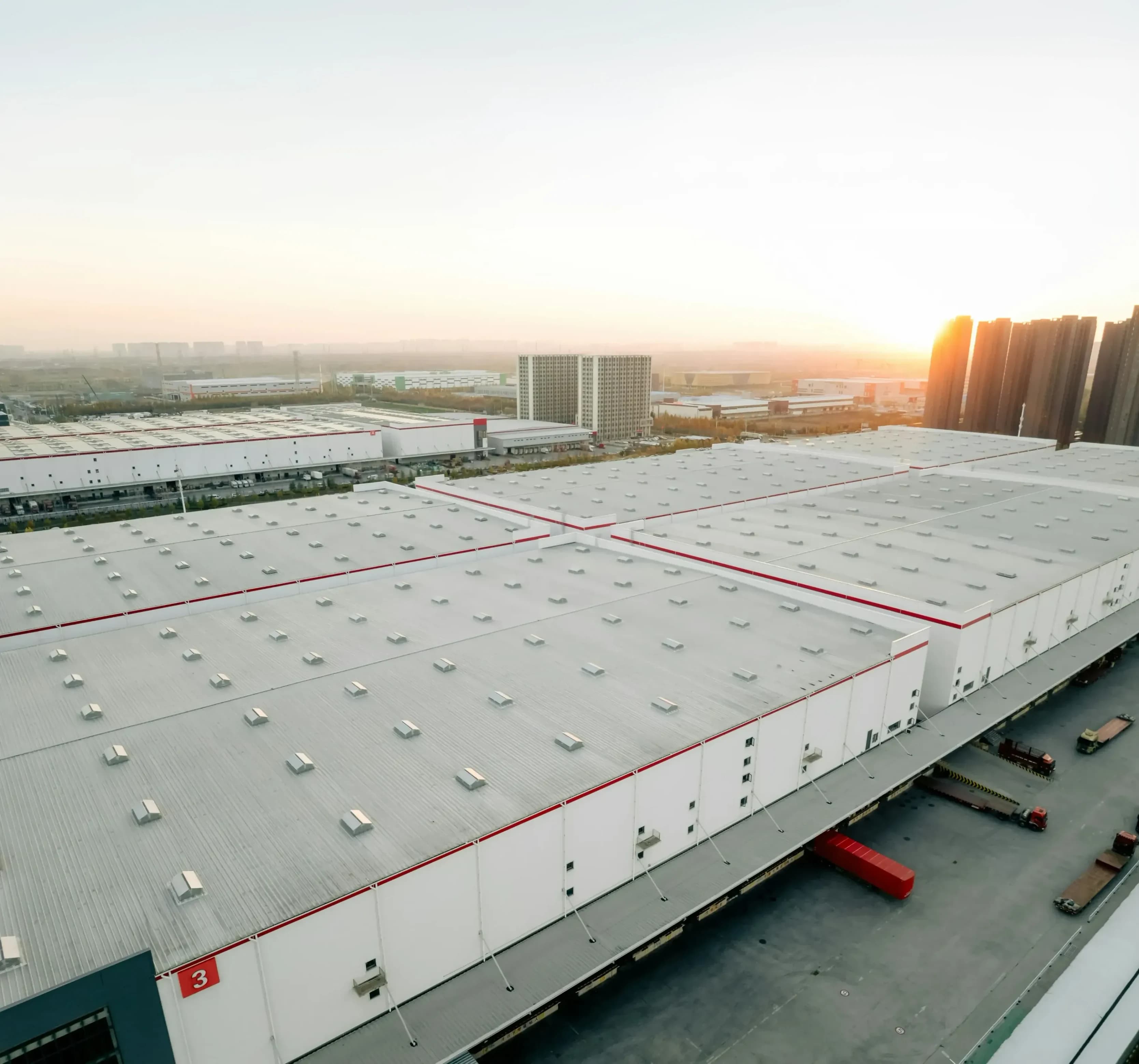Aerial view of SHMH factory production capacity